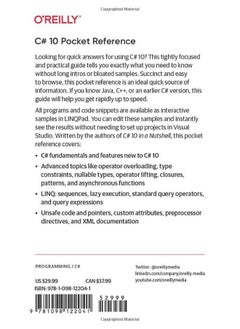 C# 10 Pocket Reference: Instant Help for C# 10 Programmers - pzsku/ZB3FC5A17DA9C362B5A6AZ/45/_/1737870217/674b4fbe-0242-4dbd-b366-f304d4788a3d