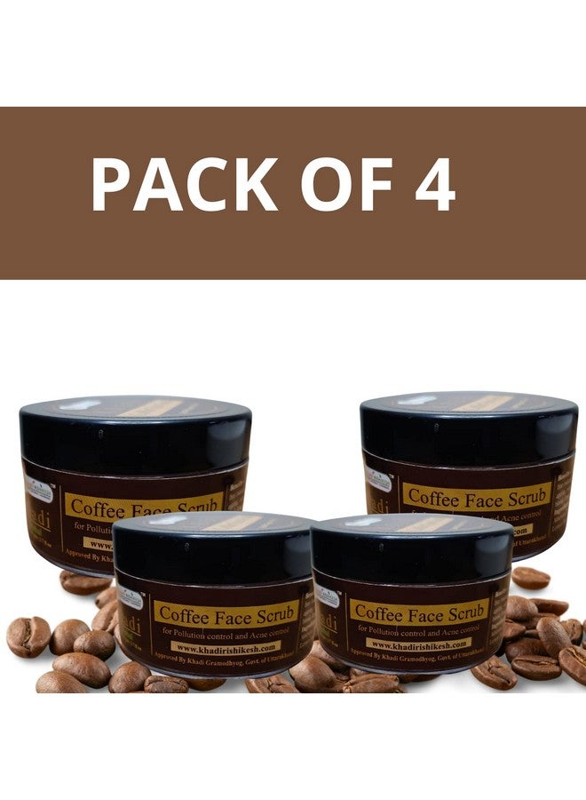 Khadi Rishikesh Coffee Face Scrub for Women & Men for Brightening & Dark Circle for men and women (Pack of 4) - Image 2