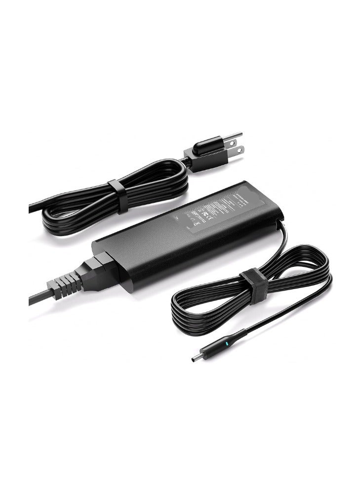 Laptop Charger 130W AC Adapter – Compatible with Dell XPS 15, Inspiron, Precision Models – Barrel Connector - Image 1