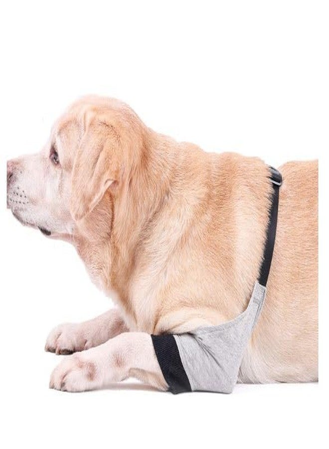 GUDAPATI® Dog Elbow Protector for Calluses | Front Leg Recovery Suit | Elbow Cover Sleeve for Dogs | Grey Large (L) | Alternative to Cone Collar | Dog Elbow Brace - Image 3