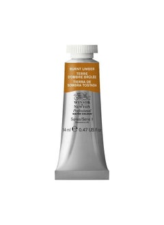وينسور آند نيوتن ألوان مائية احترافية 14 مل - Burnt Umber (076) - ألوان مائية نابضة بالحياة ونابضة بالحياة وقابلة للمزج للفنانين - تتوفر المزيد من الألوان  - Image 1