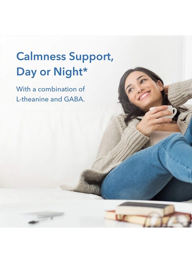 Allergy Research Group - 200mg of Zen Supplement - GABA, L-Theanine, Calmness Support, Day or Night, Hypoallergenic, Vegetarian Capsules - 120 Count - Image 1