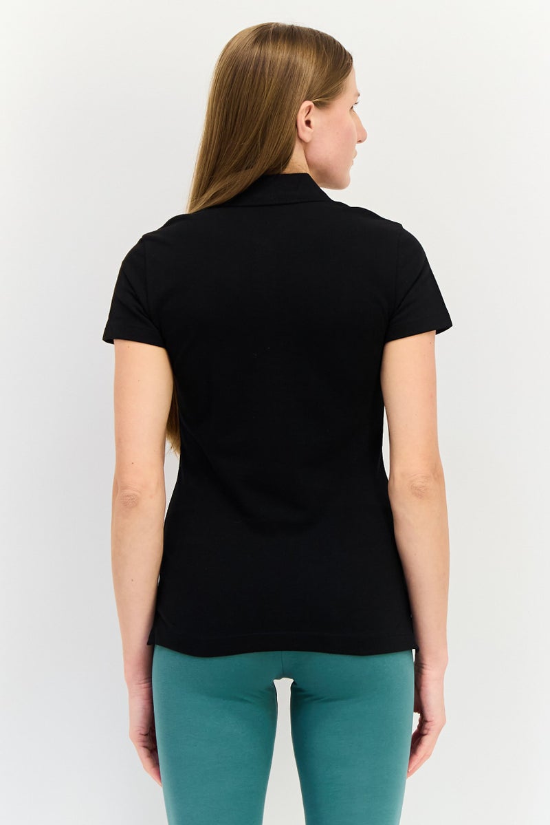 PUMA Women Fit Regular Short Sleeve Outdoor Polo Shirt, Black - Image 2