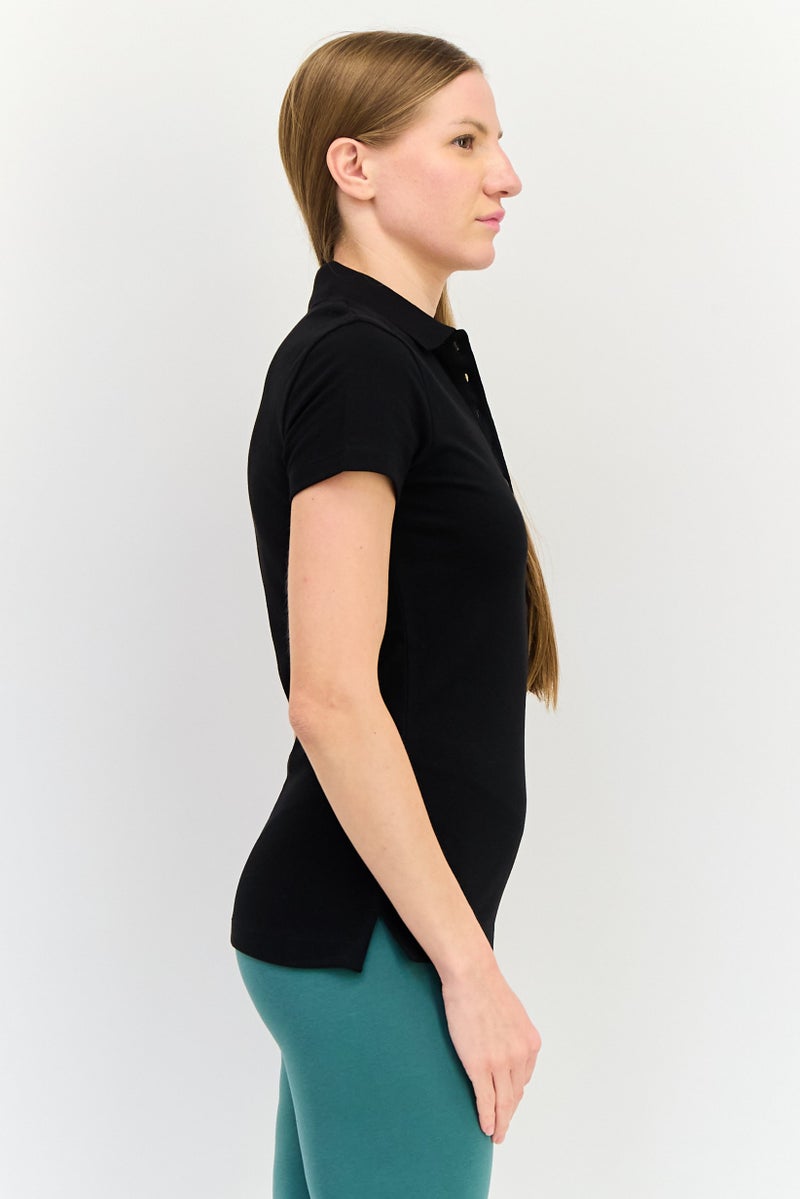 PUMA Women Fit Regular Short Sleeve Outdoor Polo Shirt, Black - Image 3