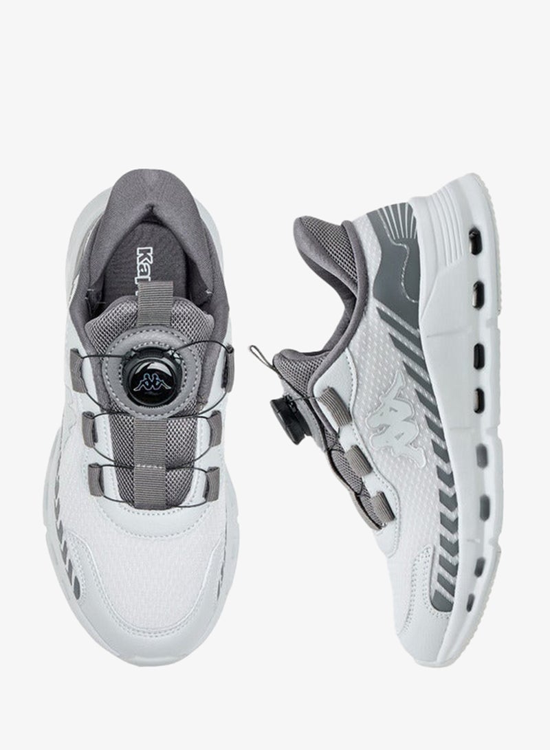 Kappa Boys' Logo Textured Sports Shoes with Rotating Buckle Closure - Image 3