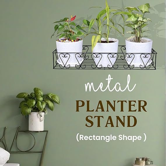 Niyara || Metal Planter Stand || Plant Stand for Pots|| Outdoor Plant Stand (Floral design, 24 inch) - Image 2