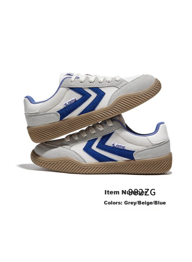 LEAP Official Men'S Training Shoes Men'S Summer Breathable Mesh New Lightweight Shoes Men Gray/Beige/Blue Size 44 - Image 3