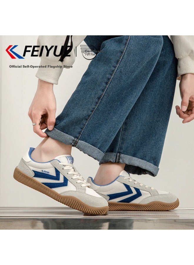 LEAP Official Men'S Training Shoes Men'S Summer Breathable Mesh New Lightweight Shoes Men Gray/Beige/Blue Size 44 - Image 1