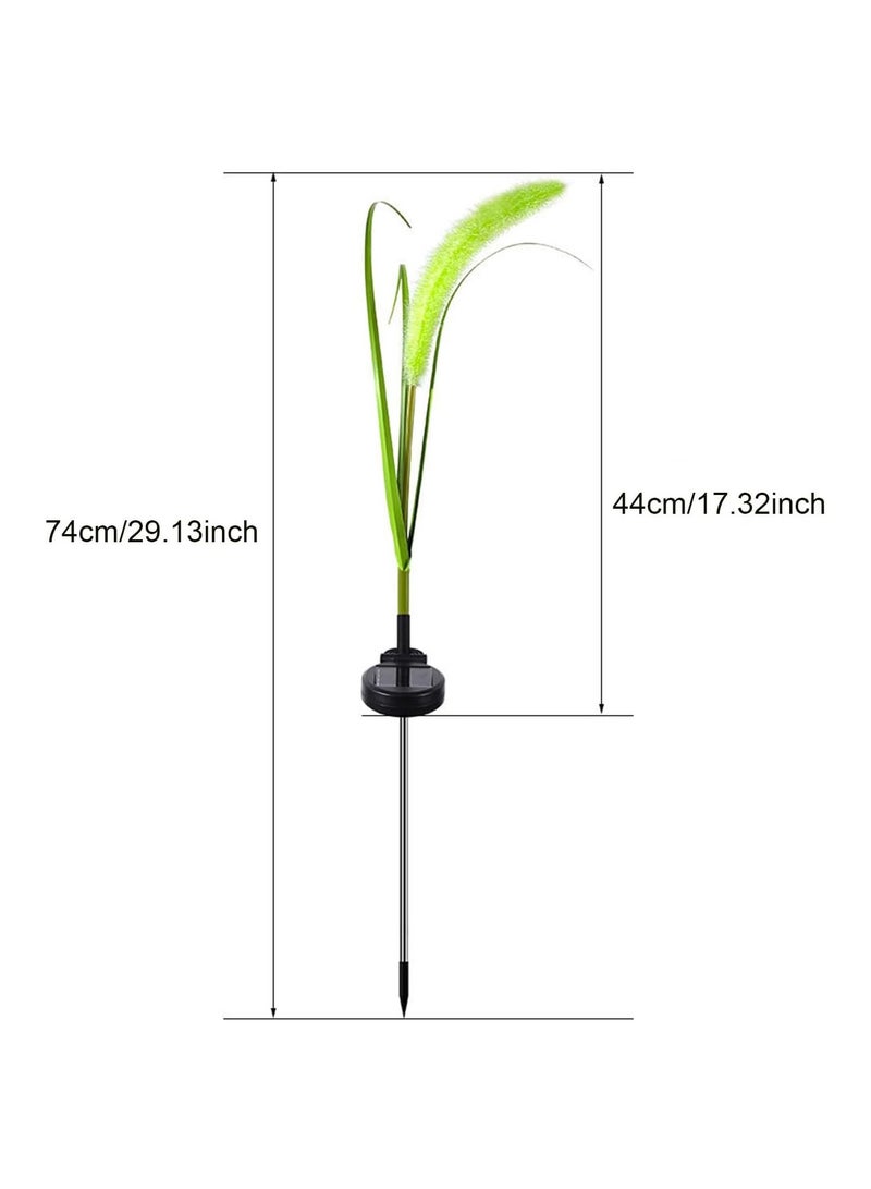 BLOOMING TIME Waterproof Outdoor Solar Lights, Auto On/Off, Decorative Solar Stake Lights for Yard Patio Pathway Landscape(2‑Pack) - Image 5