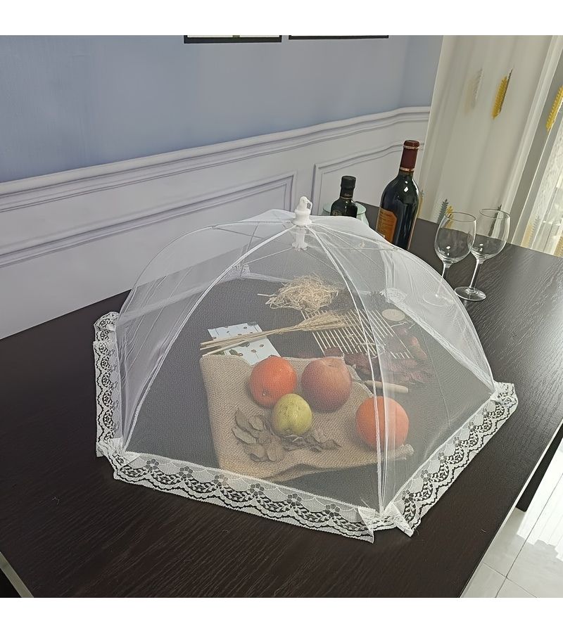 17 Inch Collapsible Food Cover Protects From Flies And Dust Home Kitchen Use - Image 1