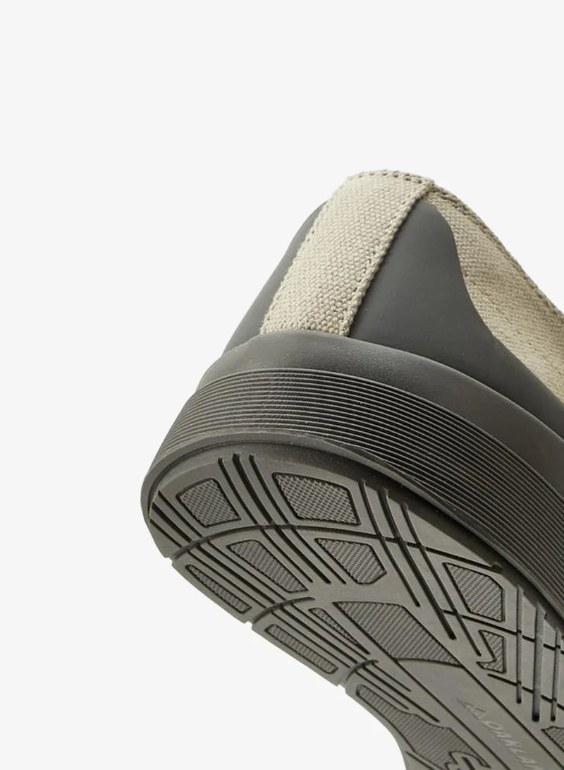 Oaklan By Shoexpress GREY Men Lace-Up Canvas Sneakers for Men | Best Price UAE