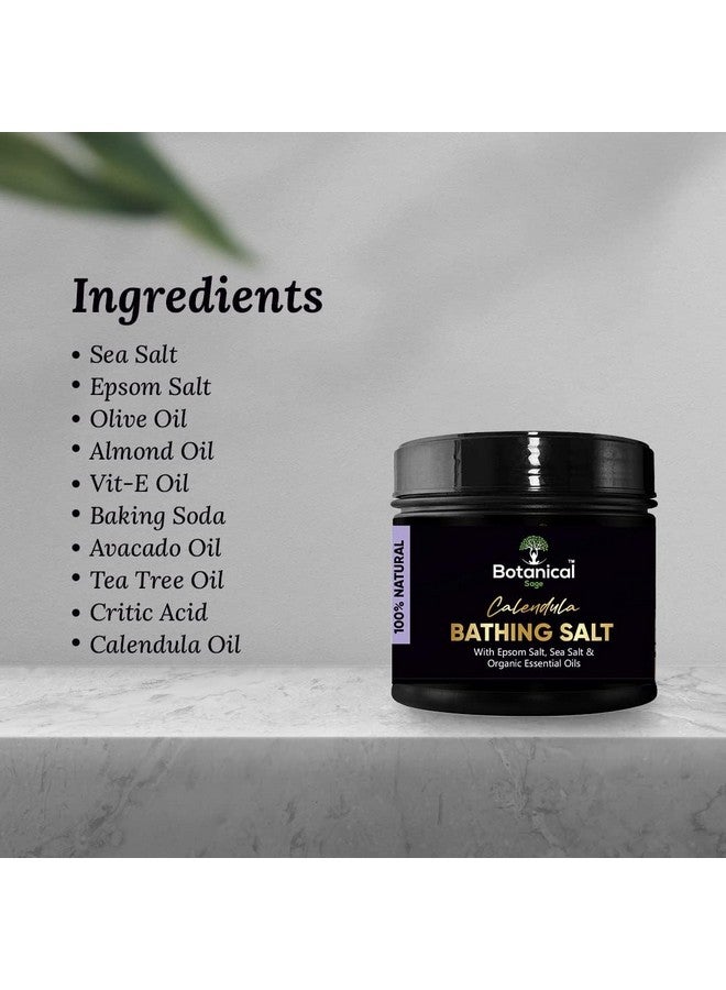 LEANBEING Botanical sage - Calendula Bathing Salt 1kg(pack of 2) for body & foot spa | Calming, Relaxing, Aromatherapy | Infused with essential oils - Image 5