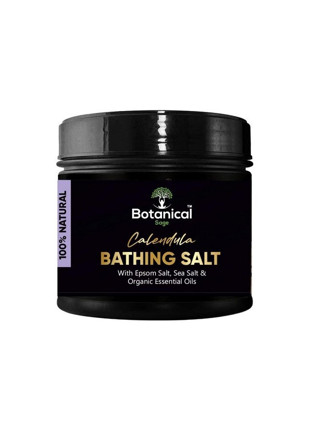 LEANBEING Botanical sage - Calendula Bathing Salt 1kg(pack of 2) for body & foot spa | Calming, Relaxing, Aromatherapy | Infused with essential oils - Image 1