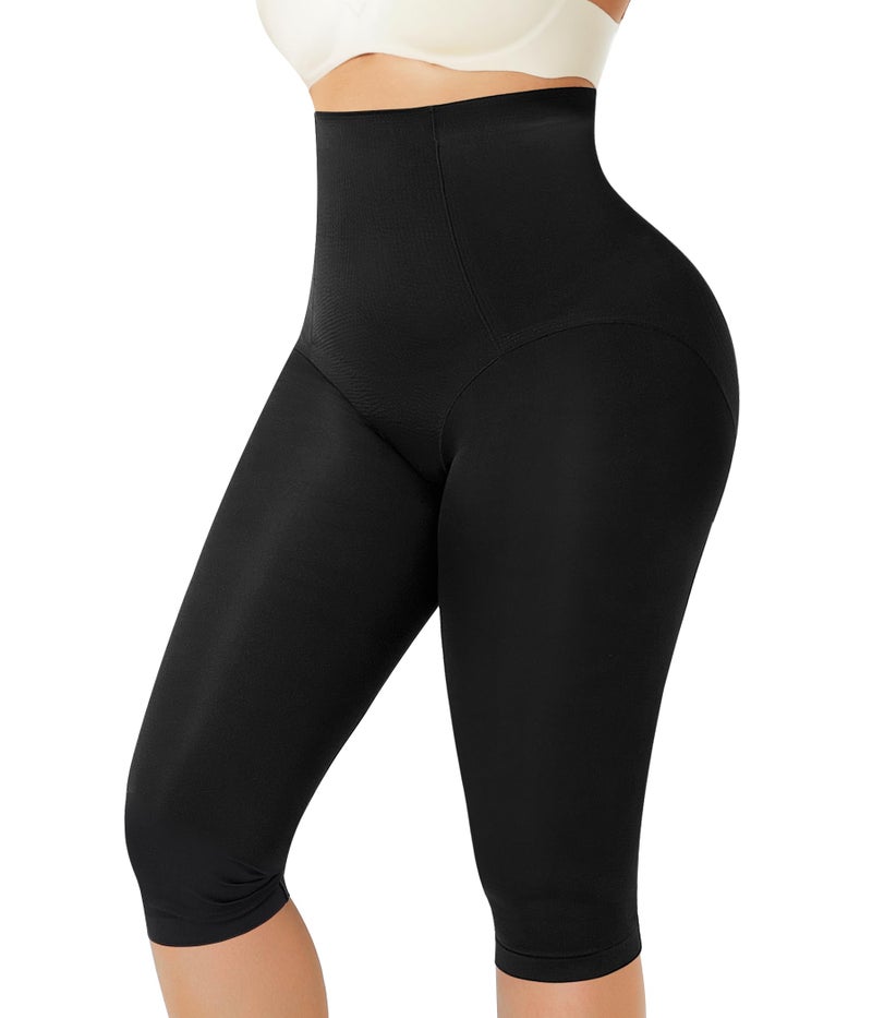 Nebility Compression Leggings for Women Seamless Shapewear Butt Lifting Panties Waist Trainer Tummy Control Thigh Body Shaper(2XL, Black) - Image 2