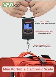 VAOdo Portable Electronic Scale Portable Small Electronic Scale Maximum Weight 40kg Cargo And Baggage Weighing Mini Household Electronic Scale  - Image 2