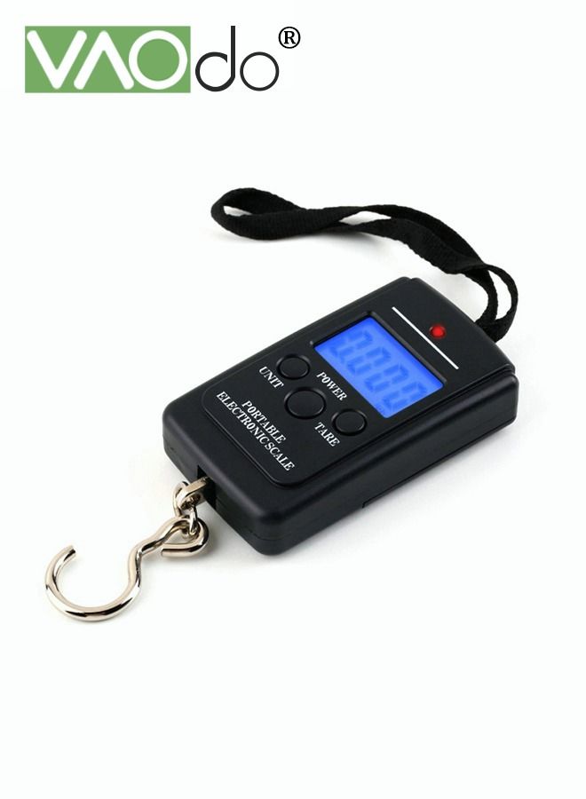 VAOdo Portable Electronic Scale Portable Small Electronic Scale Maximum Weight 40kg Cargo And Baggage Weighing Mini Household Electronic Scale  - Image 1