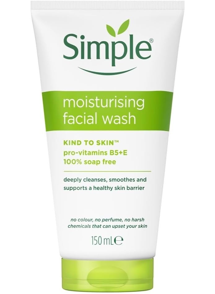 Simple Moisturizing Face Wash (150ml) – Gentle and Kind to Skin.
