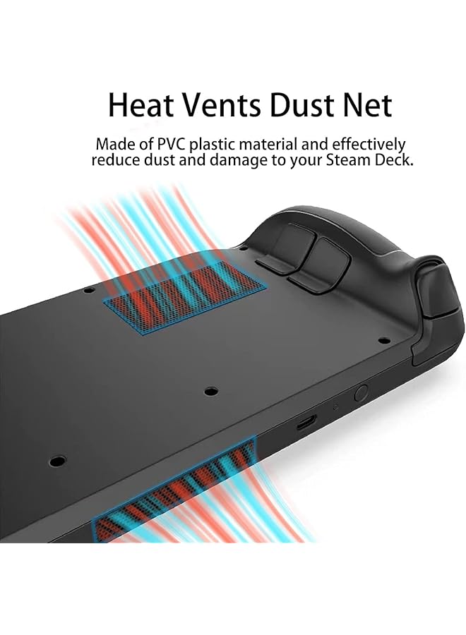 X spring Deck Stickers Anti Slip Grip Skin Set Joystick Cap Covers Protective Touchpad Stickers With Easy To Install Button Sticker Kit Durable Textured Handle Decals Compatible With Steam Deck - Image 5