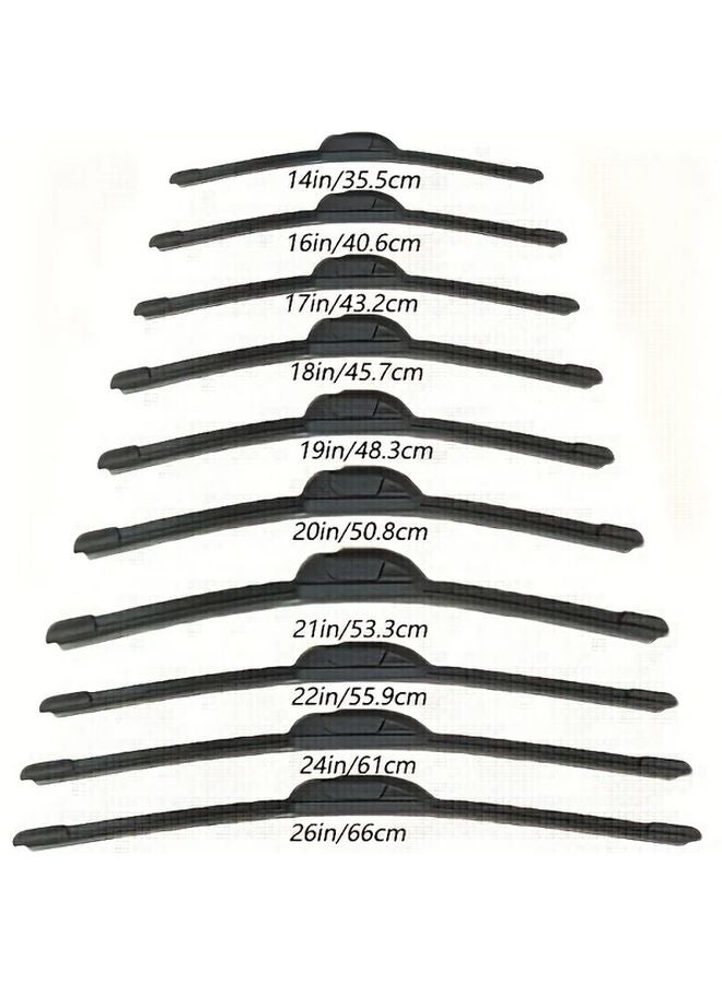 Universal U Type Frameless Wiper Blade 40cm 16inch Enhanced Visibility Quiet Durable - Image 3