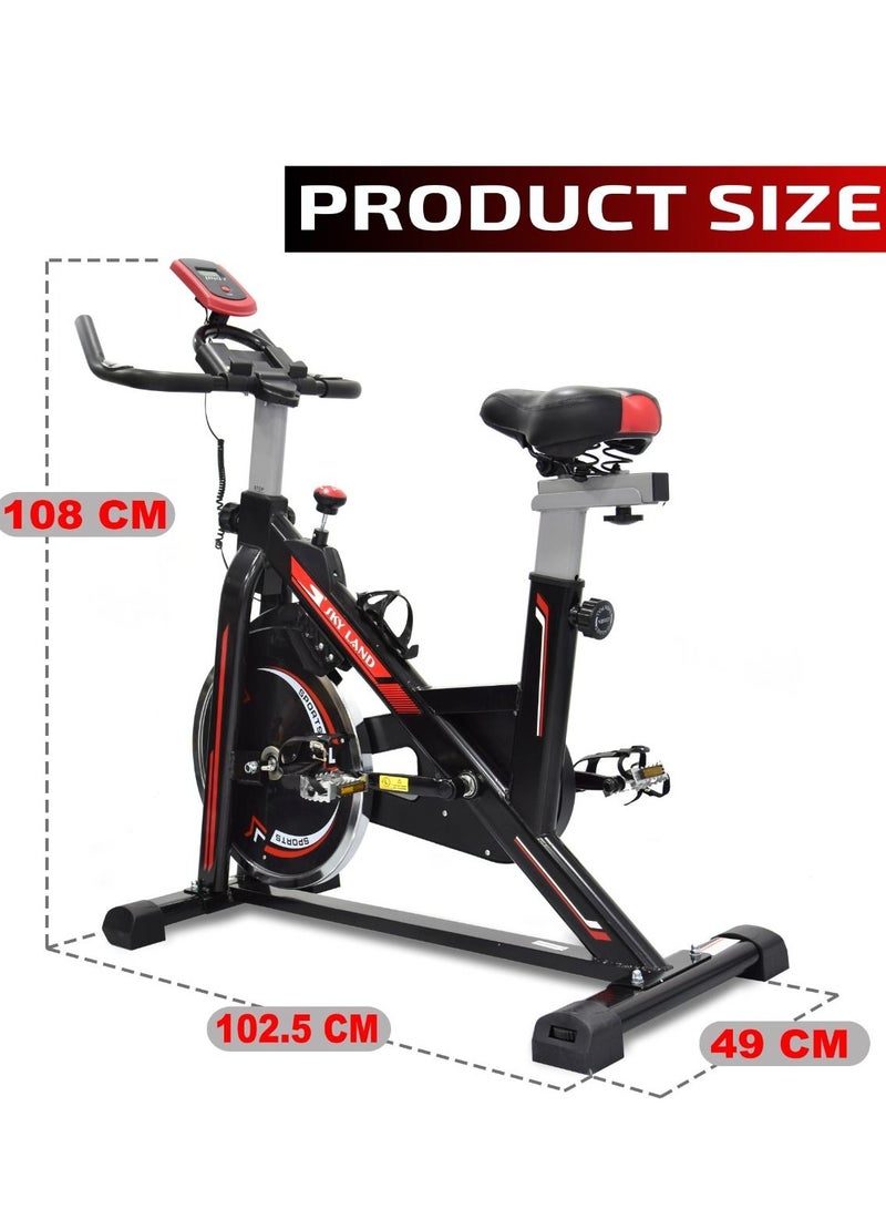 سكاي لاند فاخرة داخلية الغزل الدراجة، قابل للتعديل بالكامل ثابتة ممارسة الدراجة - Image 4