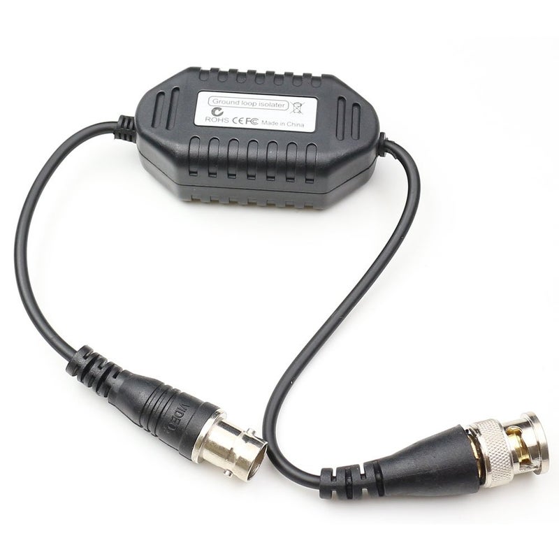 ANHAN Security Camera Ground Loop Isolator, BNC Male to Female Coaxial Video Ground Loop Isolator CCTV Balun 1 Pack - Image 2