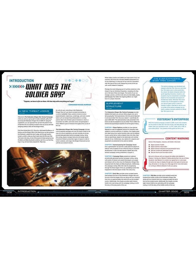 Modiphius Entertainment: Star Trek Adventures: The Federation-Klingon War Tactical Campaign - Hardcover Rpg Book, Tabletop Role Playing Game - Image 2