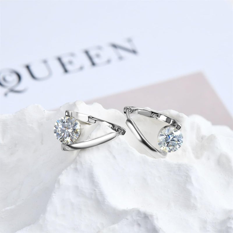 Excefore Fashionable Earring Set, Gold and Silver, 2 Pairs in 1, Suitable for Various Occasions, Women's Jewelry - Image 5