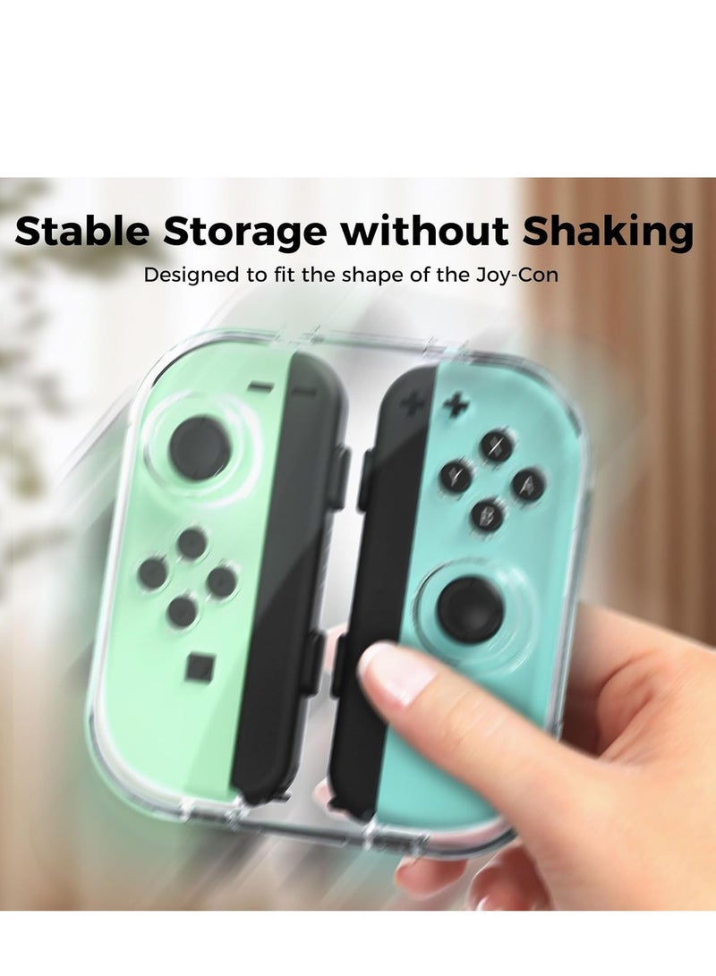 MWS-ForCamping Case for Nintendo Switch u0026 Switch OLED Joy Con, Portable Dust-Proof Protective Box Compatible with Nintendo Switch/OLED Joy-Con, Joy-con Travel Case with Magnetic Closure - Image 3