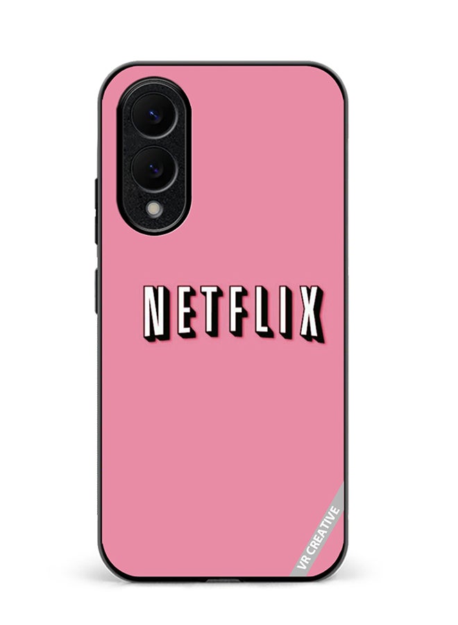 Protective Case Cover For Samsung Galaxy S25 Edge Netflix Design Multicolour