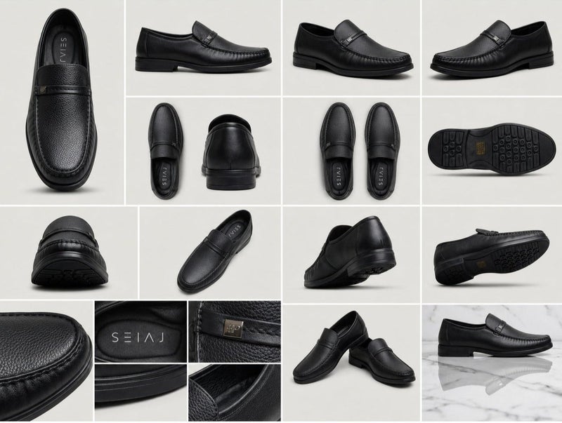 Siag Men’s Classic Slip-On Formal Loafer – Black - Image 3