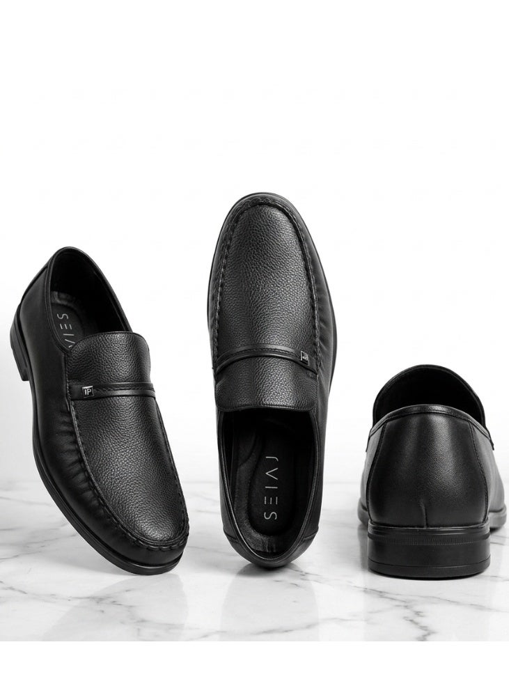 Siag Men’s Classic Slip-On Formal Loafer – Black - Image 1