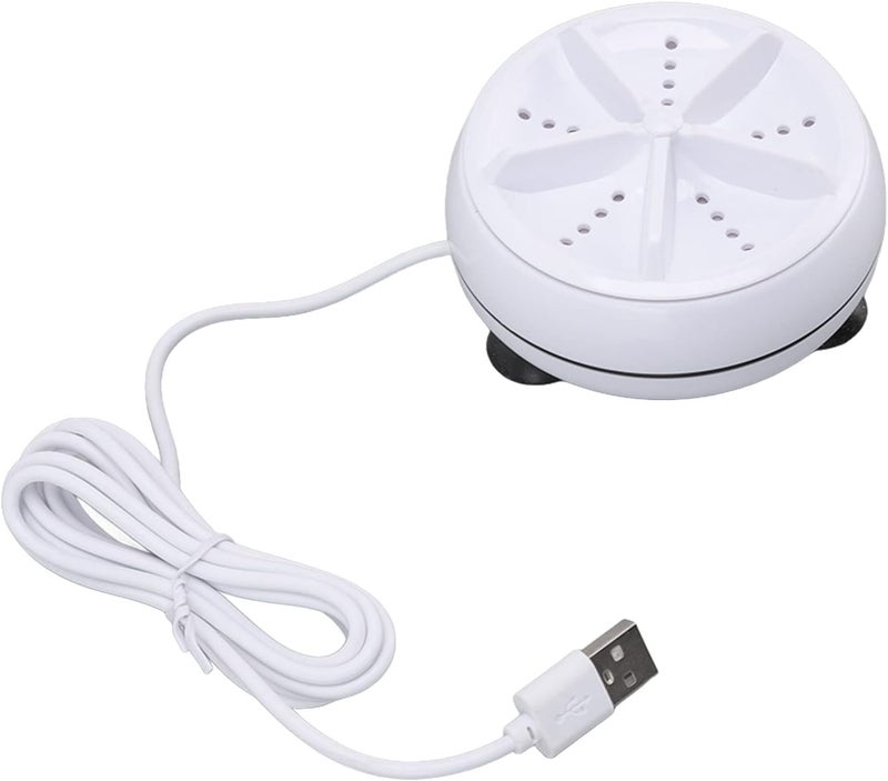 Rana Store 2 in 1 Mini Washing Machine Portable Personal Rotating Motor Convenient for Travel Home Business Trip, White - Image 5