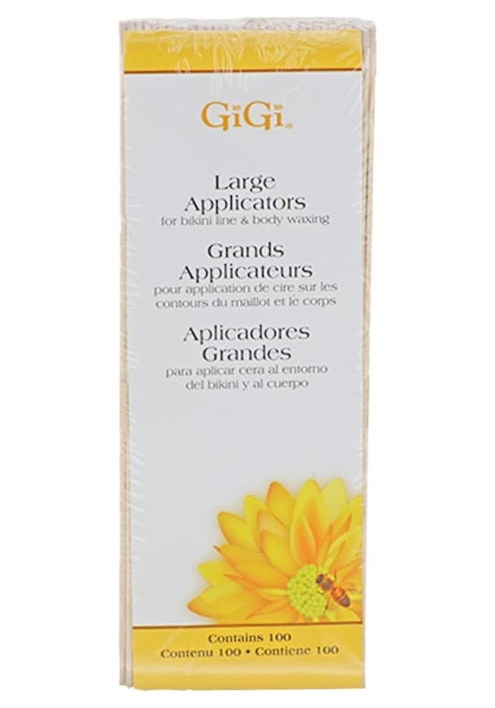 GiGi Large Applicators for Bikini Line & Body Waxing - 100 Count - Image 1