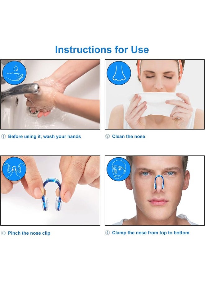 HY Swimming Nose Clip, Set of 5 Silicone Nose Clips for Swimming Nose Plugs Nose Guard Kits for Adults and Children with Packaged Box  - Image 4
