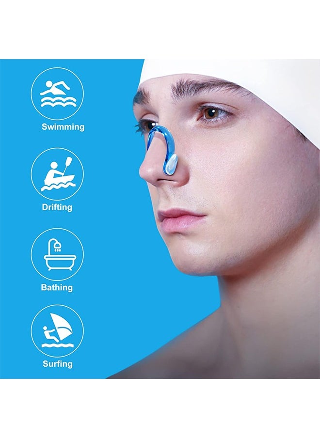 HY Swimming Nose Clip, Set of 5 Silicone Nose Clips for Swimming Nose Plugs Nose Guard Kits for Adults and Children with Packaged Box  - Image 3
