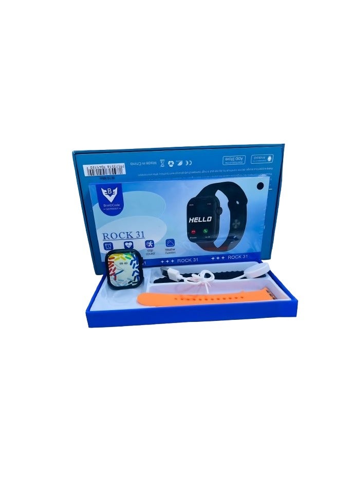 براندكود ساعة براند كود جيرماني روك 31 الذكية - تتبع صحي مميز وتصميم أنيق