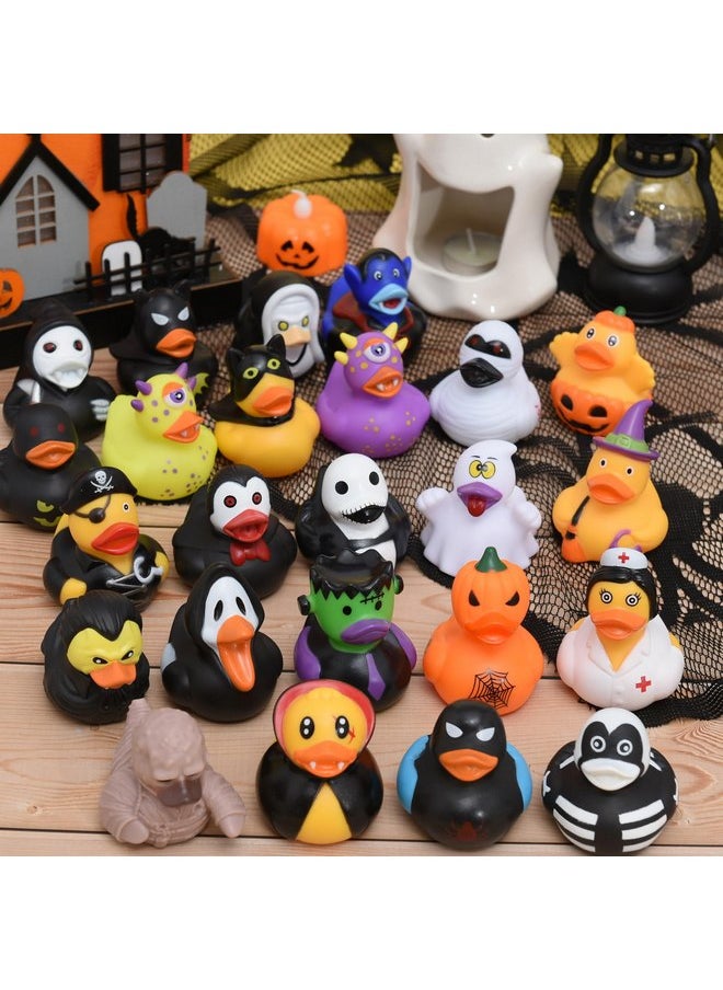 GAIETY 24 PCS Rubber Ducks Assorted Halloween Duckies in Bulk Ducking for Kids Baby Shower Bath Toys Party Favors  - Image 2
