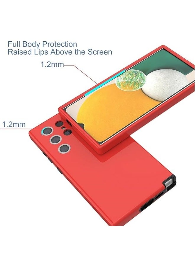 General Case Compatible with Samsung Galaxy S24 Ultra 6.8 inch, 3 in 1 TPU and PC 3-Layer Heavy Duty Rugged Shockproof Drop Proof Hybrid Full Body Protective Cover  - Image 3
