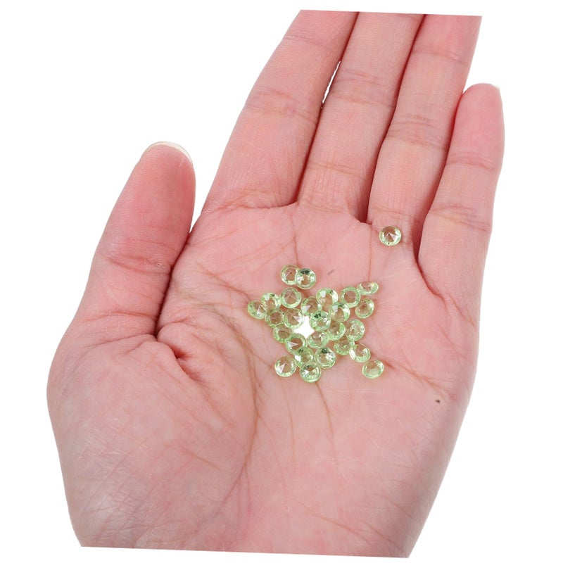 Green Acrylic Diamond Rhinestones 2000pcs for DIY Crafts Wedding Bridal Shower Decorations - Image 4