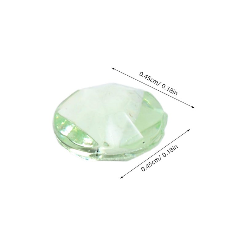 Green Acrylic Diamond Rhinestones 2000pcs for DIY Crafts Wedding Bridal Shower Decorations - Image 3
