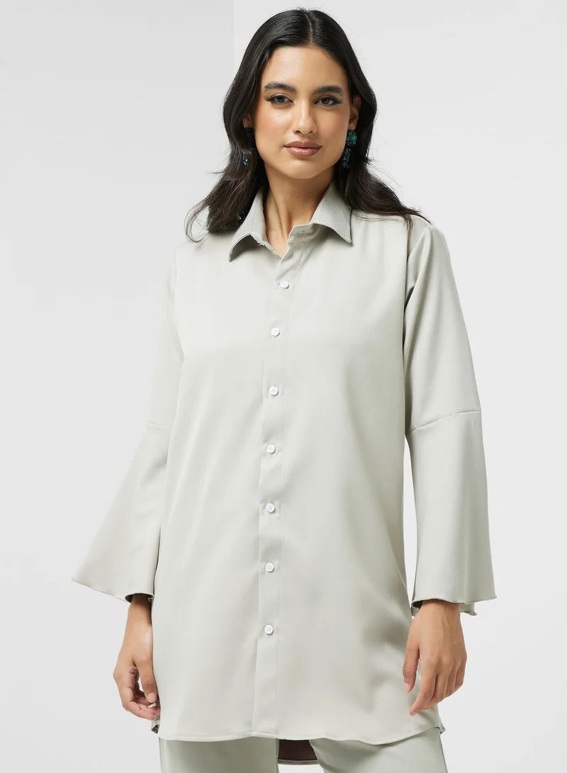 hayas closet Button Down Shirt & Pant Set