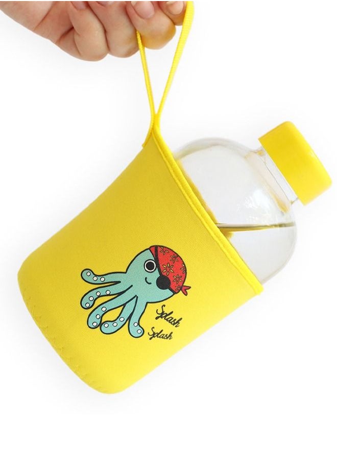 Milk & Moo Milk&Moo Sailor Octopus Kids Glass Water Bottles 600 ML  - Image 5