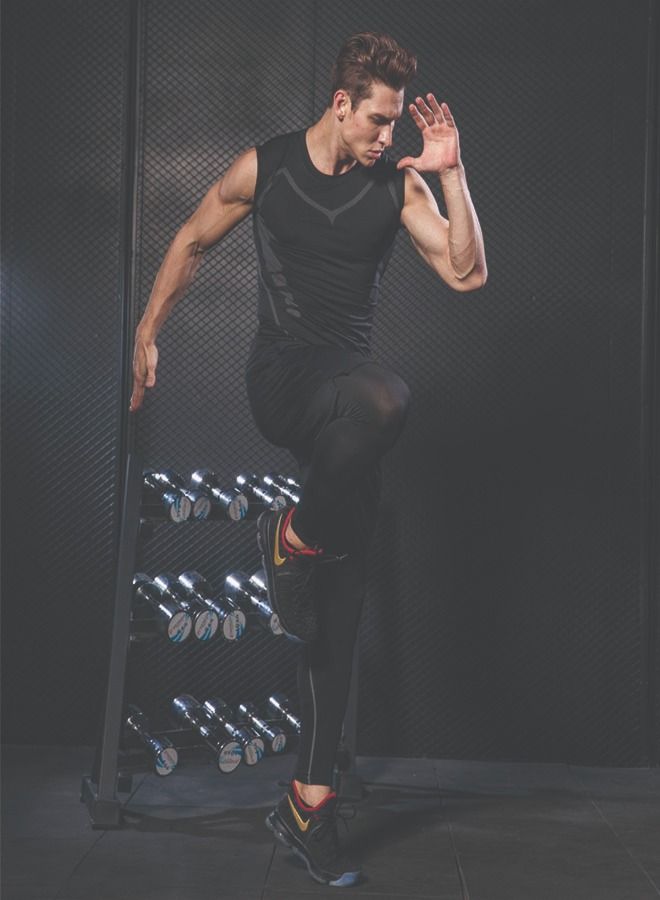 ZCM-HAPPY 3-Piece Fitness Running Compression Suits - Image 2