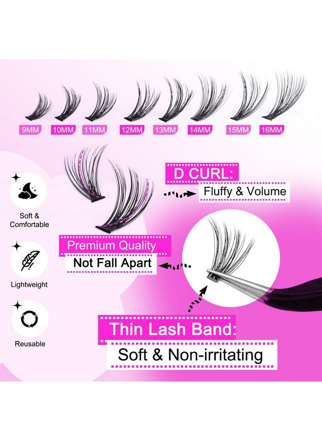 Eyelash Extension Kit 320Pcs Lash Clusters D Curl 916Mm Mix 40D Individual Lashes With Lash Bond And Seal And Remover Lash Applicator For Lash Extension Beginners - pzsku/ZB3FDBA9A9ABADBAAA8E5Z/45/_/1706506556/e055c549-61d8-47ab-b52d-926f6b0b32ce