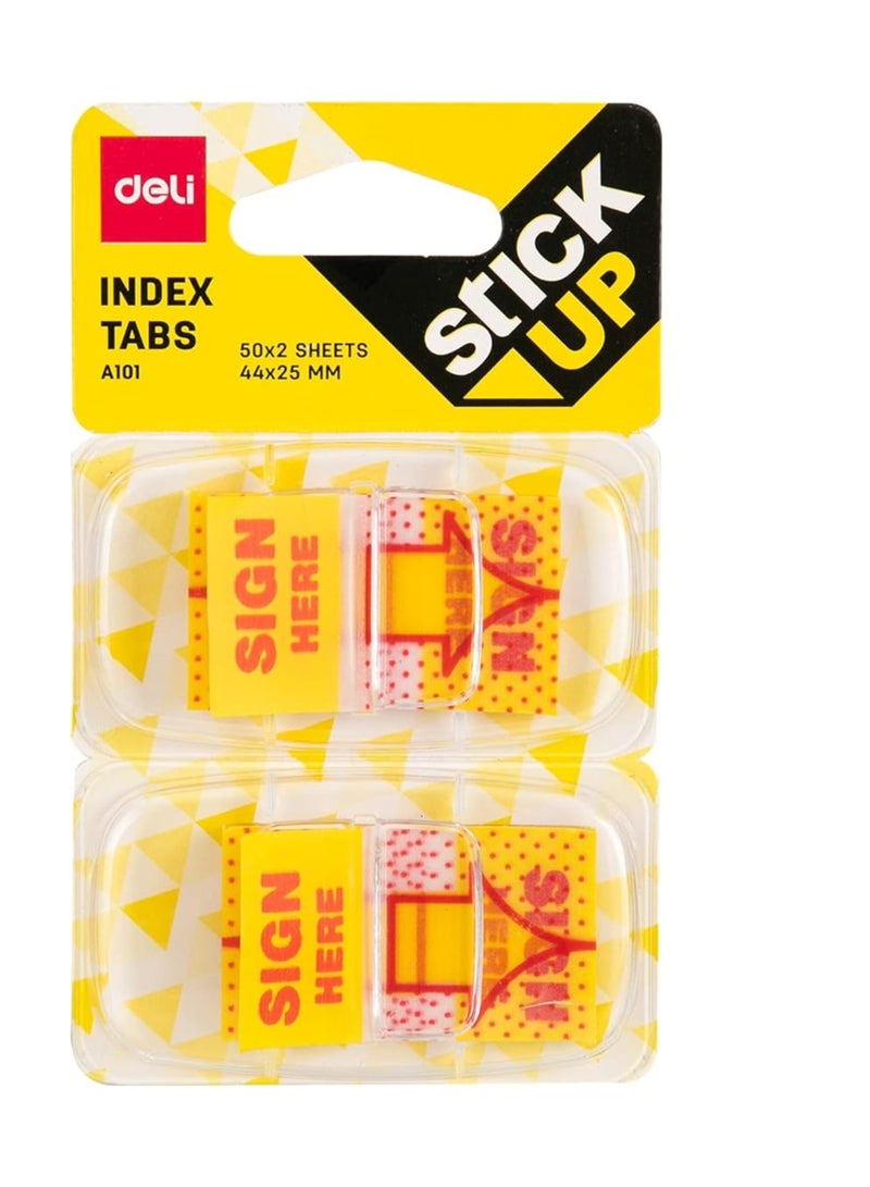 ديلي قم بالتوقيع هنا ملاحظة لاصقة باللون الأصفر - Image 1