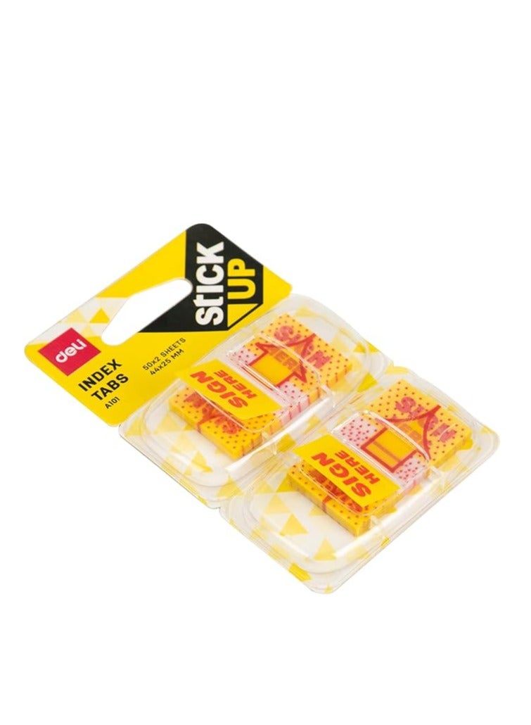 ديلي قم بالتوقيع هنا ملاحظة لاصقة باللون الأصفر - Image 2