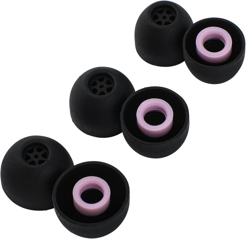 Linsoul Kiwi Ears Flex Earbud Tips, Replacement Silicone IEM Tips, 3 Pairs, S/M/L Size, for KZ ZS10 Pro 2, SuperMix 4,Hype4,Orchestra Lite, Cadenza Wired/Wireless Earphones (Black) - Image 1