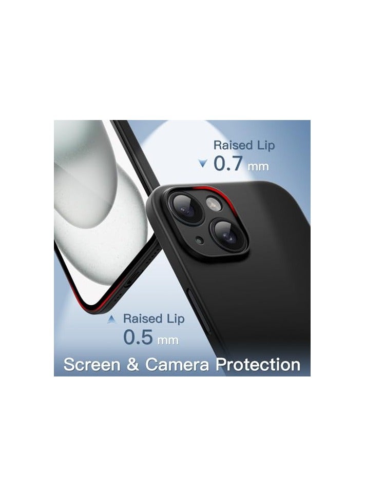 JETech Ultra Slim (0.35mm Thin) Case for iPhone 15 6.1-Inch, Camera Lens Cover Full Protection, Lightweight Matte Finish PP Hard Minimalist Case, Support Wireless Charging (Black) - Image 2