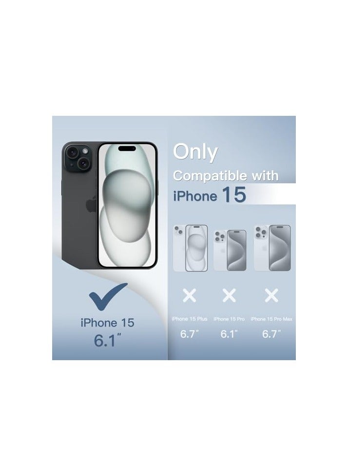 JETech Ultra Slim (0.35mm Thin) Case for iPhone 15 6.1-Inch, Camera Lens Cover Full Protection, Lightweight Matte Finish PP Hard Minimalist Case, Support Wireless Charging (Black) - Image 3