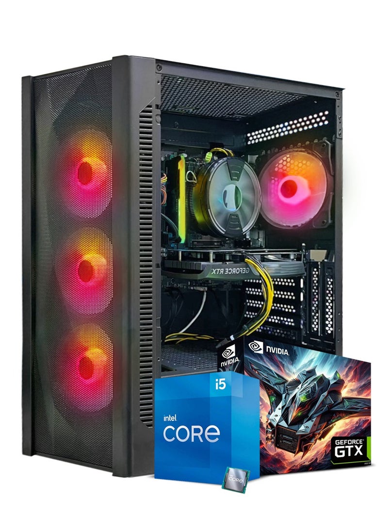 Truenort Gaming PC, Intel Core i5-11400F, GTX 1650, 16GB RAM, 512GB SSD,Air Cooler 120mm, 650W PSU,Window 11 Pro, Black Case  - Image 1